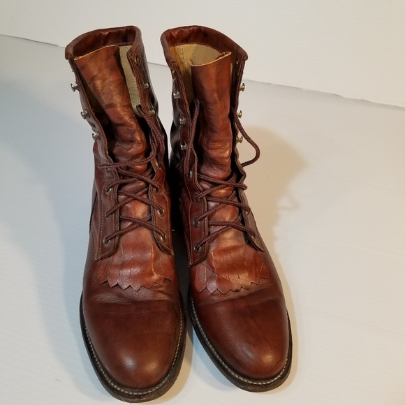 womens lace up justin boots